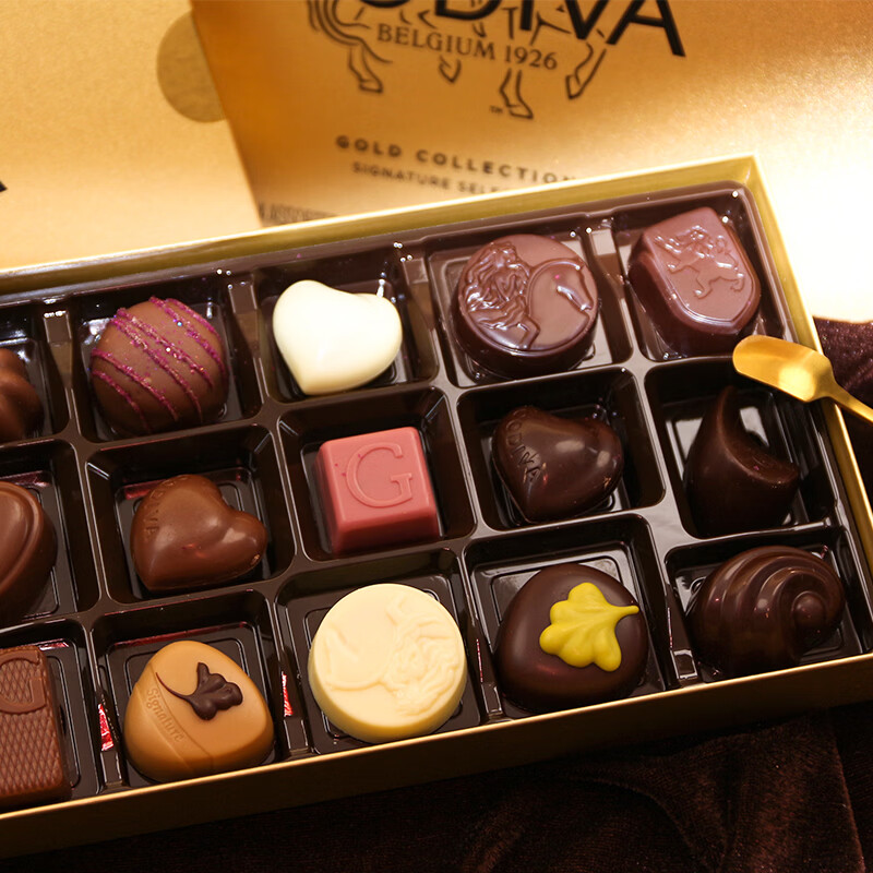 歌帝梵（Godiva）巧克力礼盒 15颗175g 休闲零食 生日礼物送女友老婆闺蜜 伴手礼
