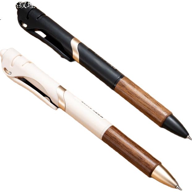 Гелевая ручка M&G K35, корпус из орехового дерева, retractable, 0.5 мм, черная, для подписи, бизнес-стиль, офисные принадлежности, 1 шт.