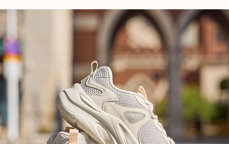 361° Women's Sports Shoes Spring Summer New Thick Sole Cushioning Commuter Retro Casual Dad Sneakers 682616762-1 19