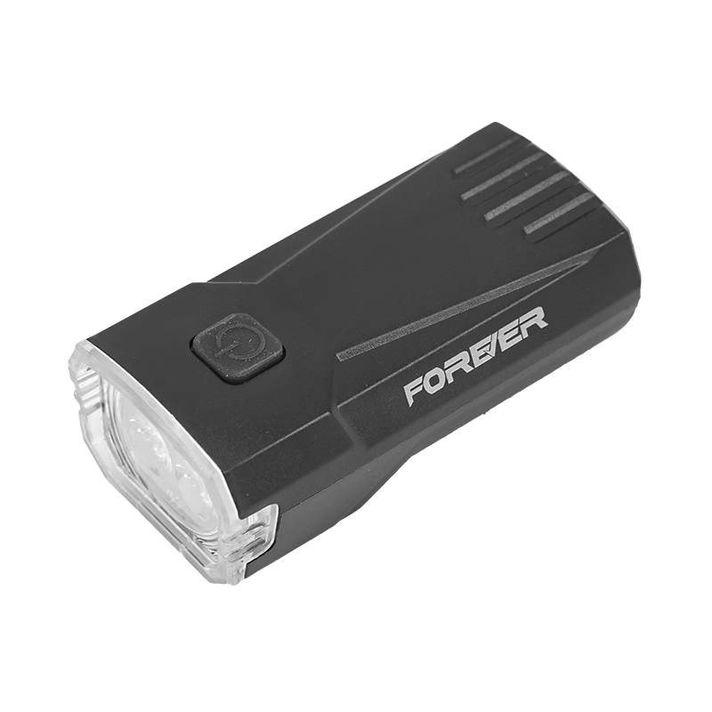 Forever Night Rider High-Power LED Flashlight Triple Light Super Bright 155° Floodlight German Standard Front Bike Light Dual LED Bulbs