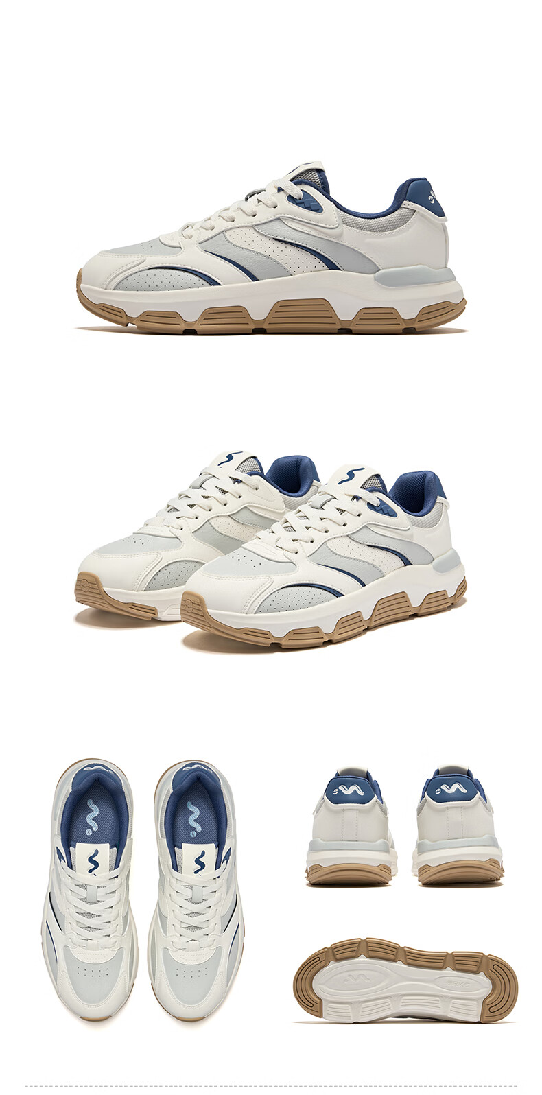 Erke Men's Sneakers 2026 Summer New Comfortable Breathable Thick Sole Height Increasing Casual Sports Shoes | Yibu 34