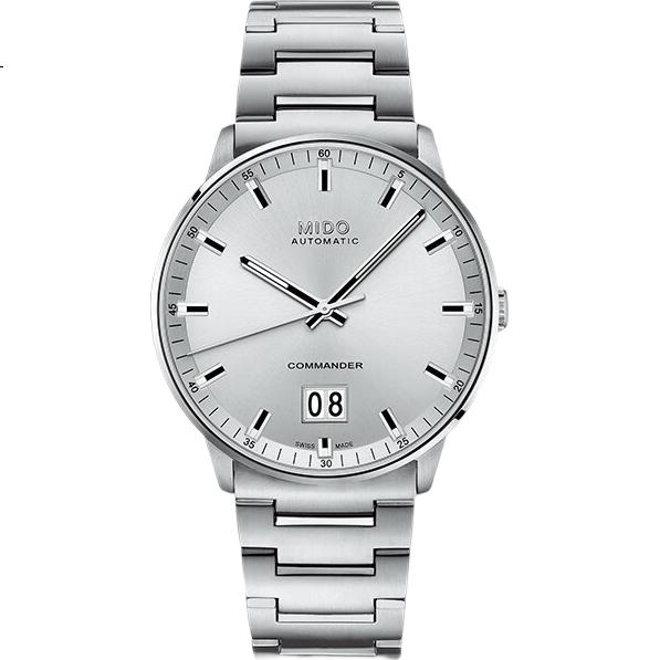 Мужские механические часы MIDO Commander commemorative edition с автоподзаводом и стальным браслетом, в стиле Business Casual, серебристые, 42 мм