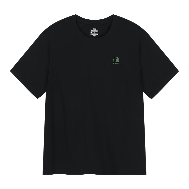 361° Unisex T-Shirt Spring Summer New Pure Cotton Sports Outdoor Loose Fit Crew Neck Short Sleeve Top 632623102-4