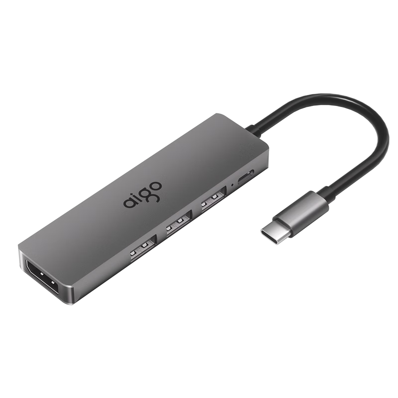 Aigo 8K60Hz Gaming Edition High Refresh Rate Video Docking Station DP Interface Converter 4K240Hz Dock USB Hub Laptop USB Expander T05-D