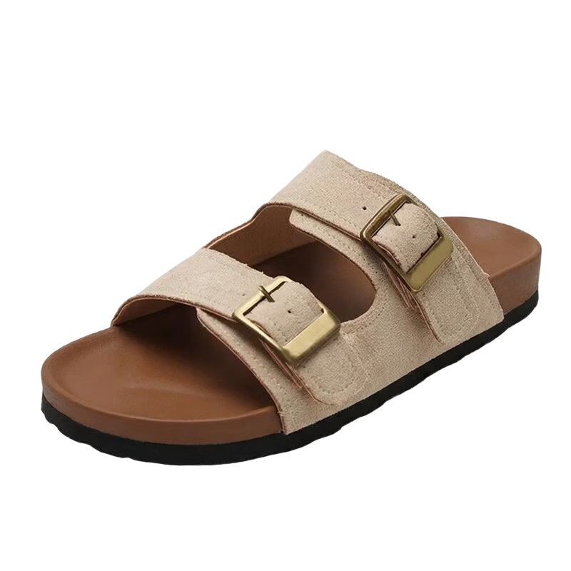 FOOTOPPO Birkenstock Style Women's Comfortable Outdoor Summer Slip-On Sandals Non-Slip Thick Sole Durable Summer Slippers
