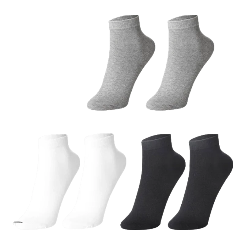 Baanashi Disposable Socks [10A Antibacterial] Men's Travel Portable Sweat-Absorbing Breathable Mid-Calf Mixed Colors 20 Pairs Pack