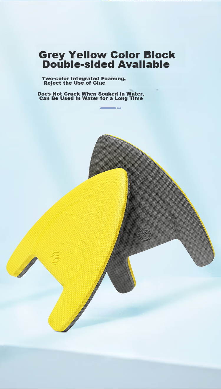 JD Original Swimming Float Board for Children And Adults, A-Shaped Buoyancy Board, Water Kickboard, Yellow-Gray 7