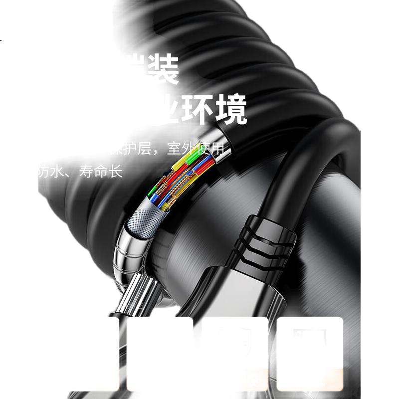 Кабель BIAZE Steel Armor Fiber Optic DVI Engineering Cable, 24+1 Male-To Digital Connection High-Definition Cable, Computer Monitor Connection Cable, Outdoor Large Screen Splicing Surveillance HD Cable, 30 Meters
