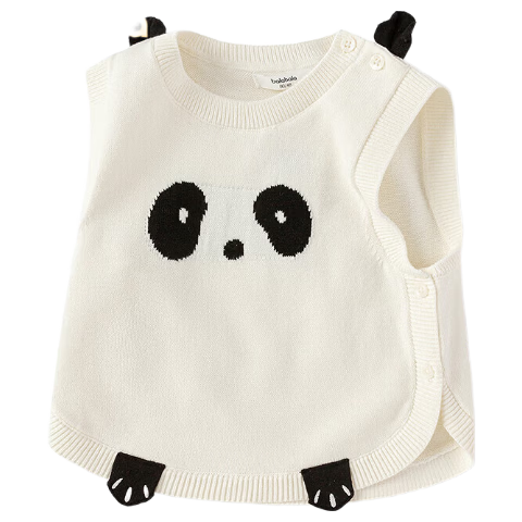 BALABALA Children's Clothing, Boys' Cotton Vest, Autumn Wear, Baby Inner Layer Knitted Top, 209325101101