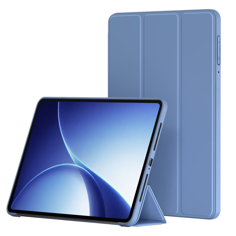 BIAZE 2025 OPPO Pad Air5 Case 12.1-inch Tablet Cover Tri-fold Stand Full Protection Lightweight Shockproof PB648 Lavender