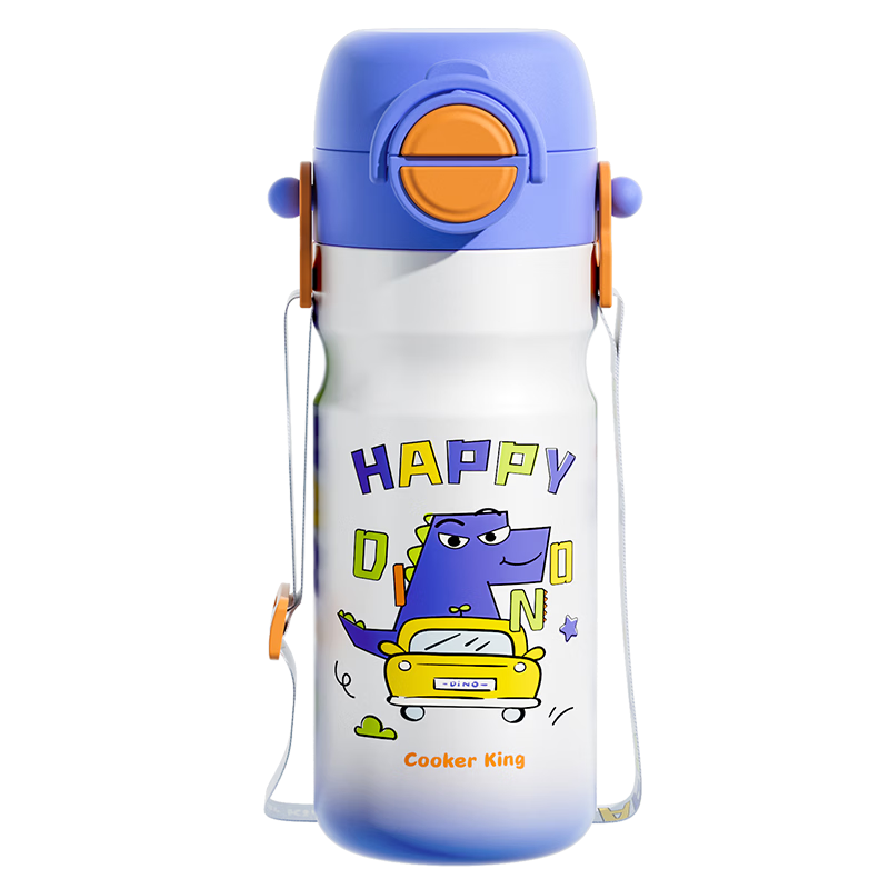 COOKER KING Children's Insulated Cup, 316 Stainless Steel Portable Cup, Large Capacity, for Male And Female Students, Blue, 520ml