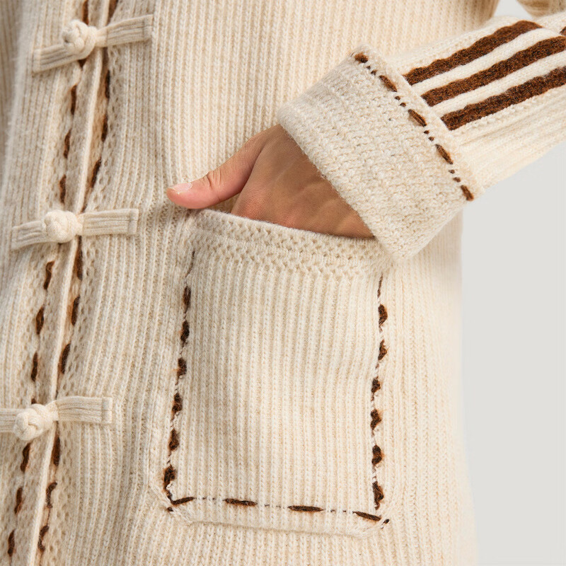 Adidas Originals Unisex NY KNIT JKT U Knit Jacket KR5065 Light Brown 2XL 6