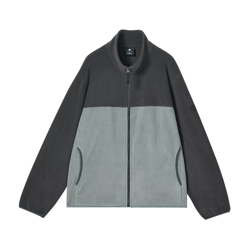 JD Original Men's Jacket, Fleece Outer Layer, Winter Thickened Fleece Clothing, Inner Liner for Windbreaker, Dark Gray, XXL