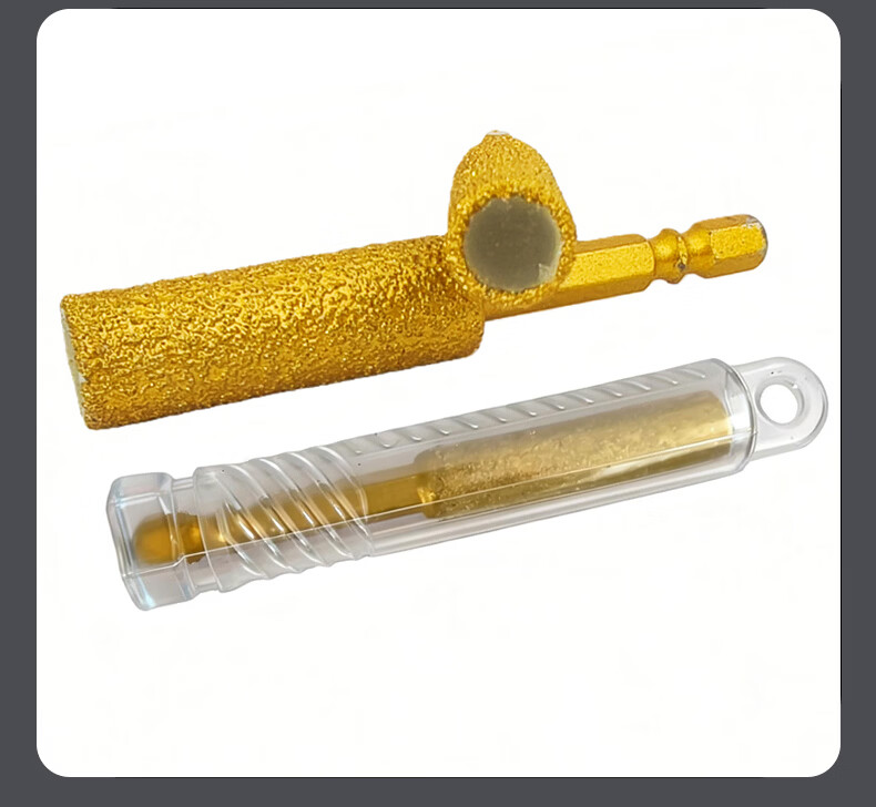 Fuxing Integrated Drilling and Grinding Drill Bit Hex Shank Tile Glass Stone Hole Opener Set [6+6+8+8] 4 Pieces 14