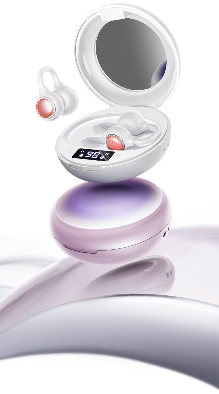 Chuangu 2026 Latest HIFI Sound Quality Bluetooth Bone Conduction Clip-On Wireless Open-Ear Earphones Noise Cancelling Comfortable Long Battery Life for Running 2