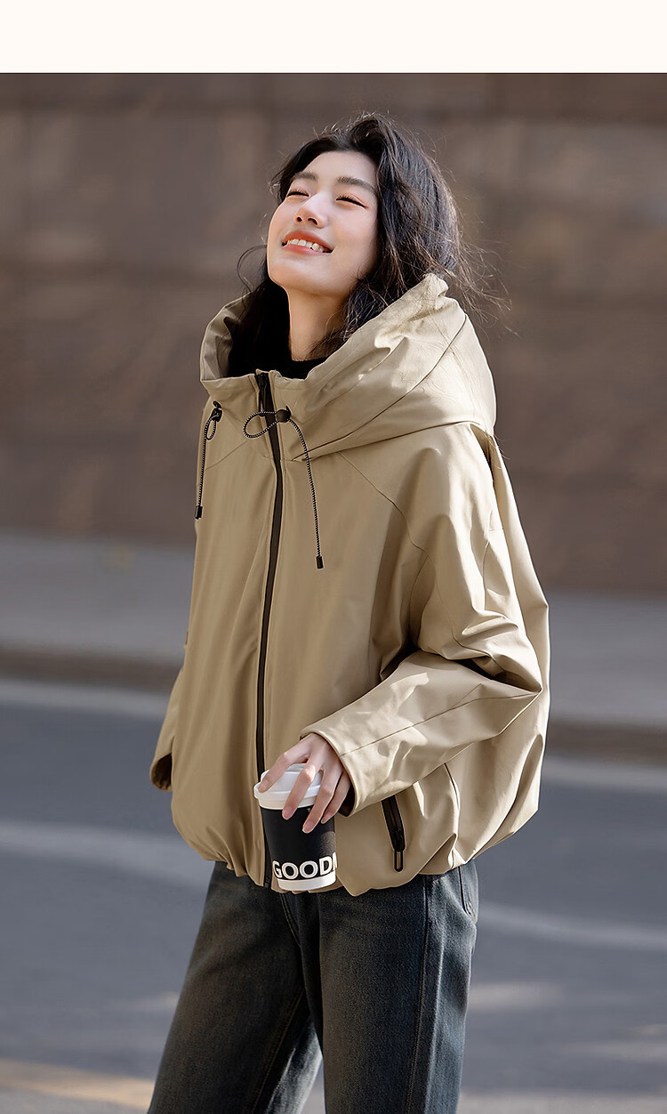 Demana [Three-Proof Black Technology] Winter 90% Duck Down Hooded Non-Detachable Elastic Hem Cloud Grid Taped Women's Down Jacket 13