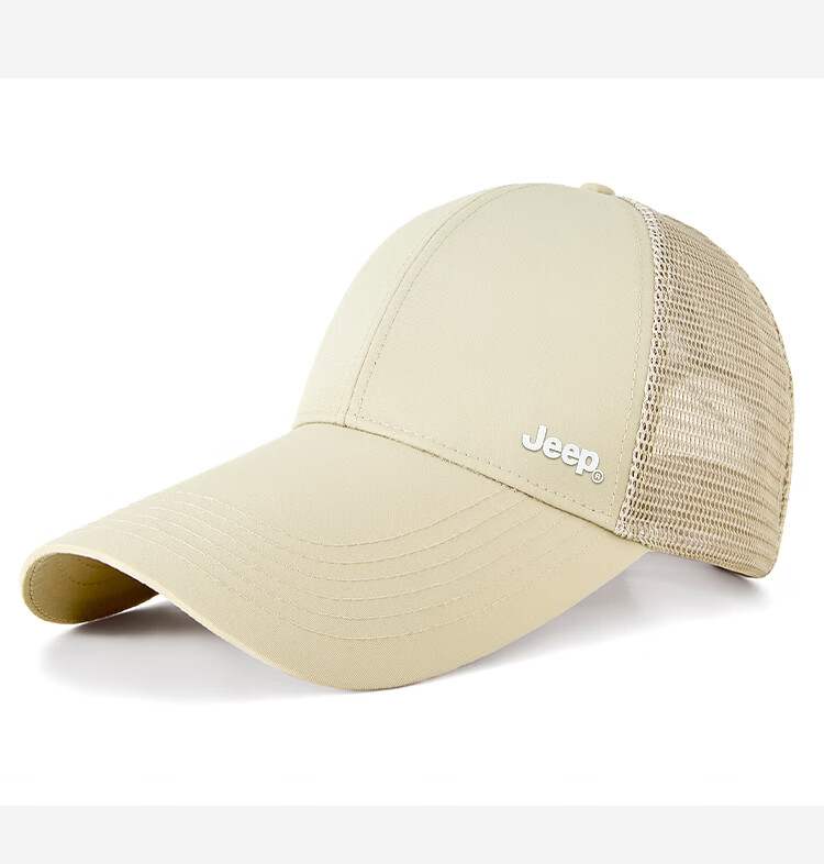 JEEP Men's Summer Quick-Dry Extended Brim Baseball Cap Women's Water-Repellent Duckbill Breathable Mesh Sunshade Hat 14