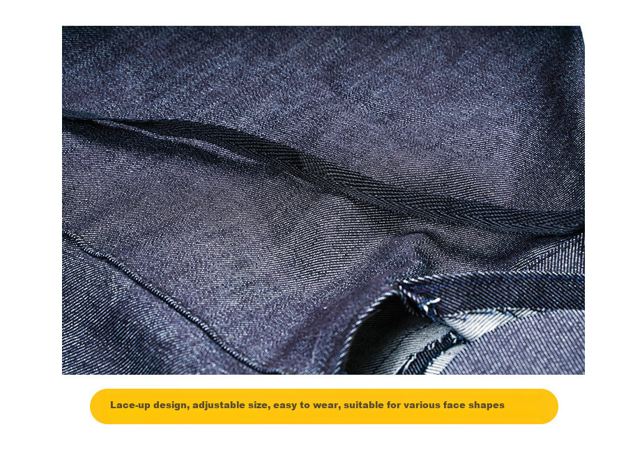 Aidi'er Dustproof Cap with Brim Denim Thickened Hood Dust Protection Labor Shoulder Cape Unisex Breathable Work Carrying Hooded Drawstring Cape CW062136 3