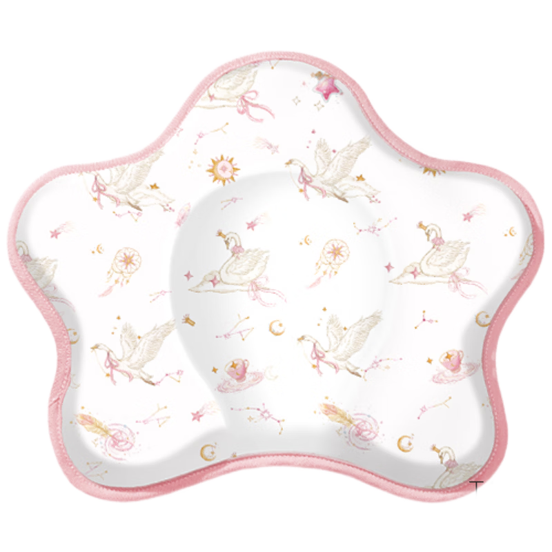 Baoshi Baby Infant Silicone Shaping Pillow Breathable Newborn Washable 0-6-12 Months - Pink