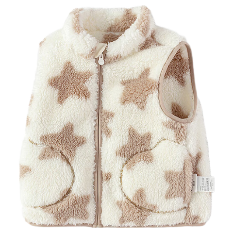 BALABALA Children's Vest, Girls And Boys Outerwear, Kids' Clothing, New Autumn And Winter Wear, Warm And Thick Coral Fleece, 209425101204