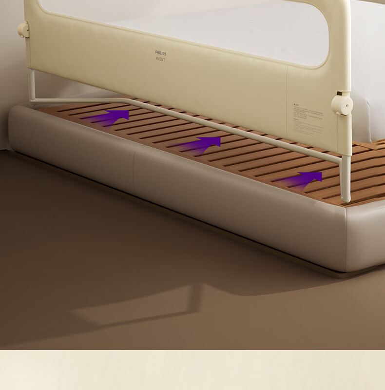 AVENT Children's Bed Rail Baby Anti-Fall Bedside Guardrail Foldable Bed Fence 8