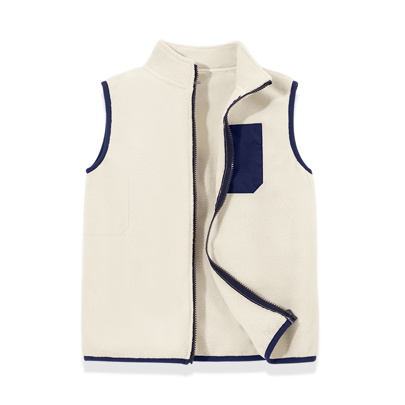 Baleno Kids Vest 2025 Autumn Winter New Boys Girls Double Fleece Warm Sleeveless Jacket Outerwear for Older Children