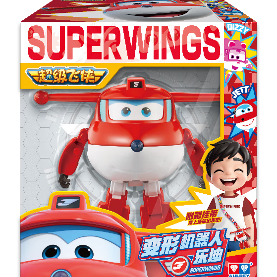 AULDEY Super Wings 19 Ledi New Character Ledi Transforming Robot Backpack Children's Day Gift
