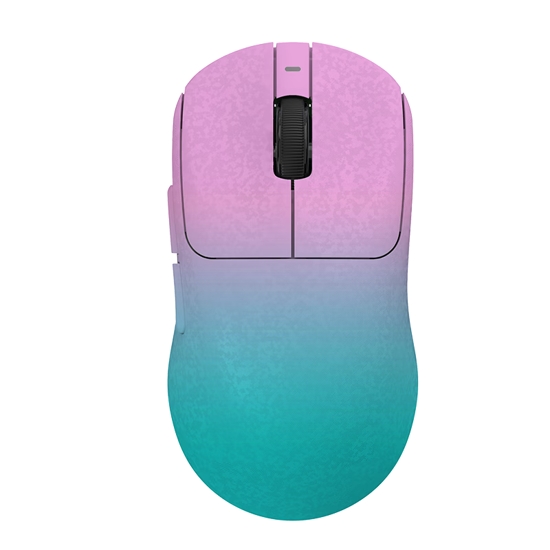 AJAZZ T520Ultra Wireless Mouse Carbon Fiber Lightweight Gaming Mouse PAW3950 Dual 8K Tri-Mode Connection Comfortable Texture Gradient Pink Blue