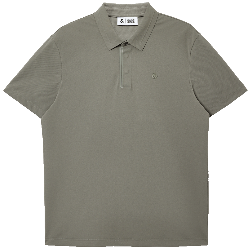 JACK & JONES Men's Quick-Dry Spring Polo Shirt Moisture-Wicking Breathable Casual Point Collar 226106023