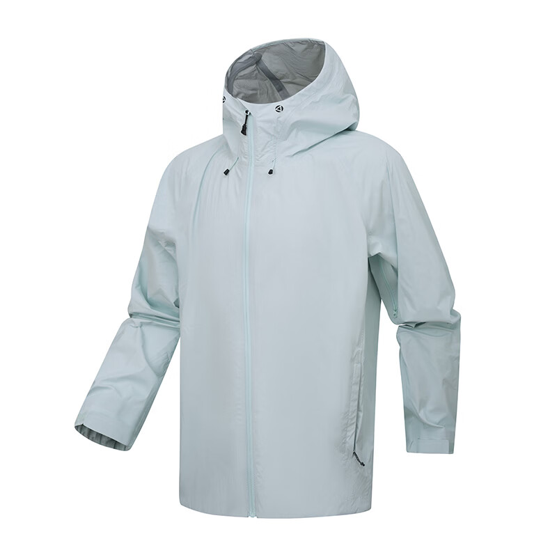 JD Jingzao Ultra-Light Waterproof Rainstorm Level Packable Portable Outdoor Commuter Jacket Unisex Mountain Mist Green M
