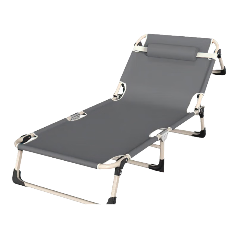 Jiuchangu Folding Bed Single Office Nap Bed Medical Care Bed Extra Wide Gray 4345