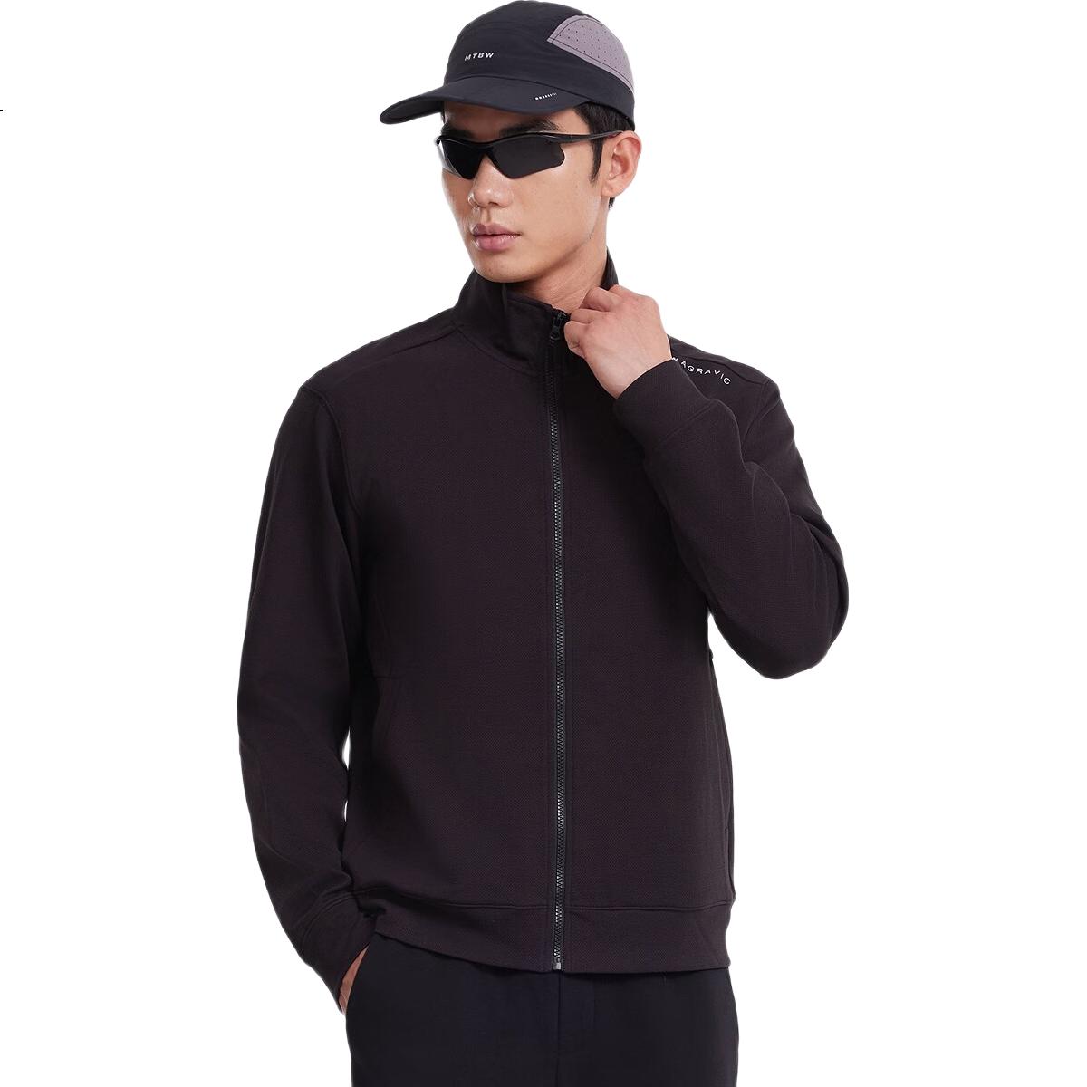 Meters Bonwe Men's Sweatshirt, New Versatile Comfortable Knitted Cardigan, Simple Casual Top, Stand-Up Collar Jacket
