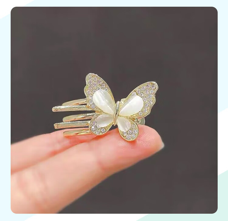 CHIMERA Elegant Hair Claw Clip with Flower And Shark Design, Luxurious Hair Clip for Back of Head, Bun Maker, Mid-Autumn Festival Gift for Wome 42