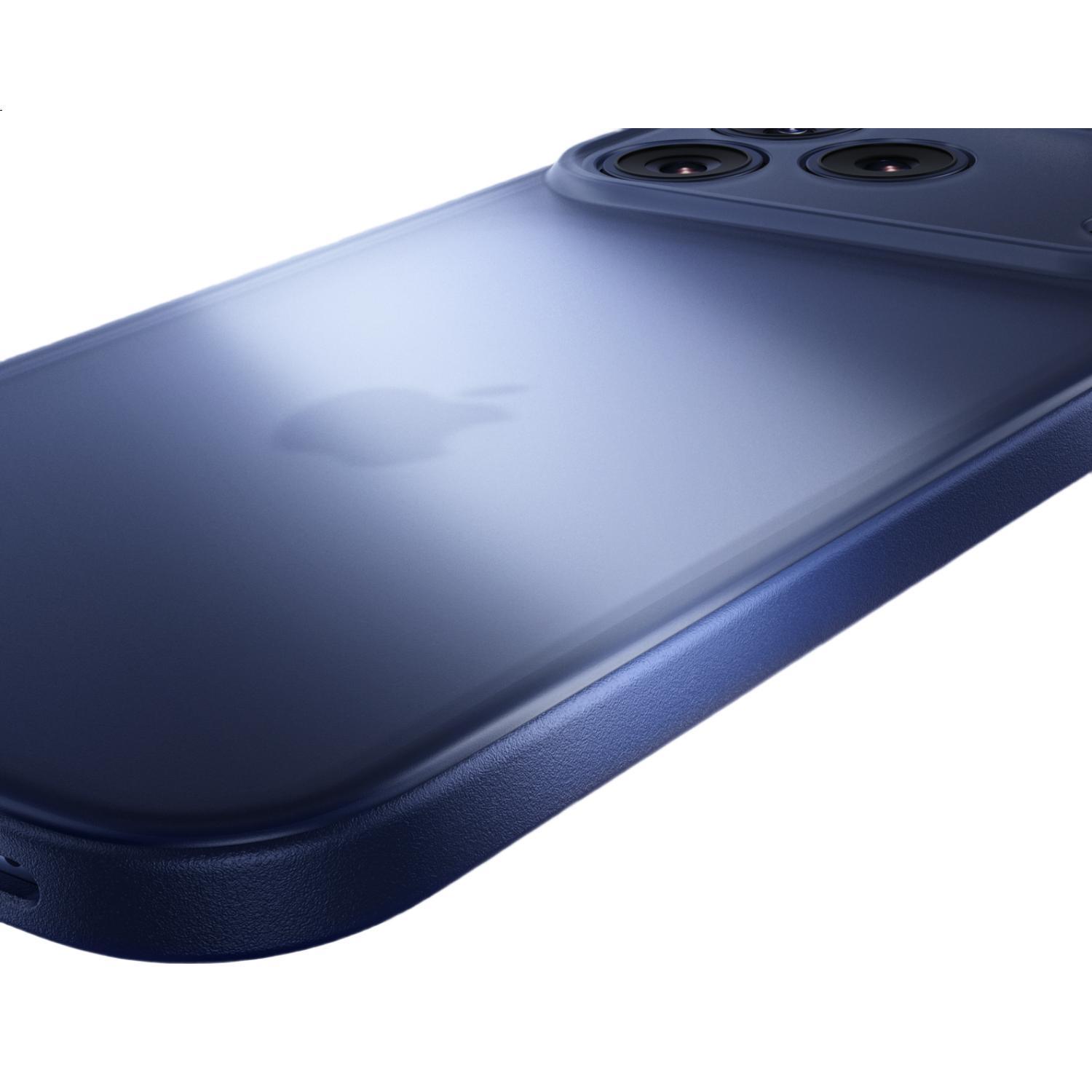 Чехол Mofei для Apple iPhone 17 Pro Max, ультратонкий, защитный, полупрозрачный, с рассеиванием тепла, глубокий синий