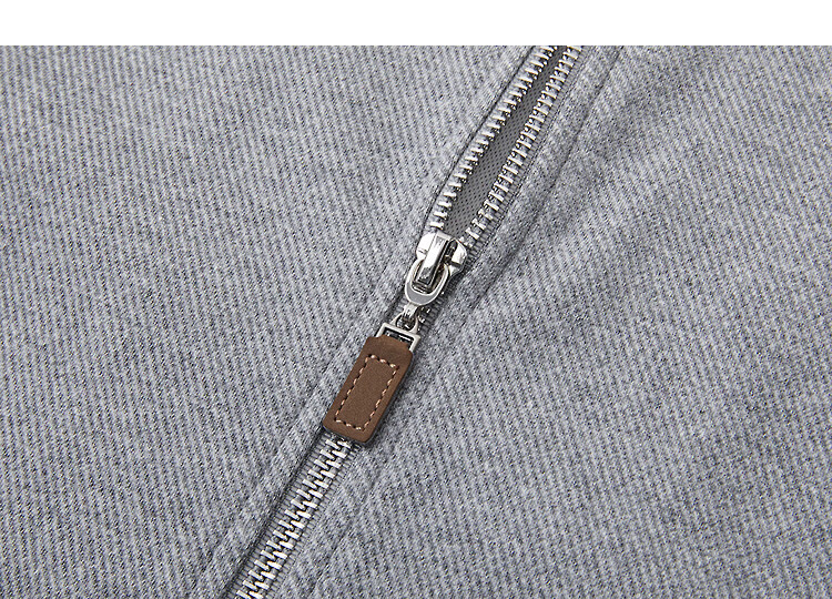 Demana Vintage Style Spring Cloud Oxygen Cotton Colorblock Stand Collar Leather Strap Zipper Loose Fit Petite Women's Jacket 19