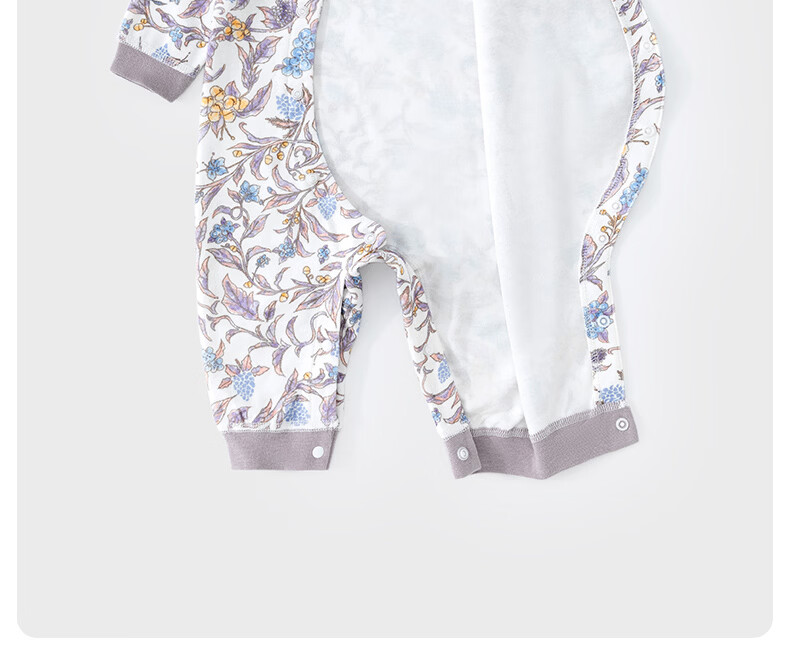 Happy Little Bear Baby Romper Spring and Autumn Pure Cotton Antibacterial Mite-Resistant Crawling Suit Newborn Long Sleeve Spring Jumpsuit 6