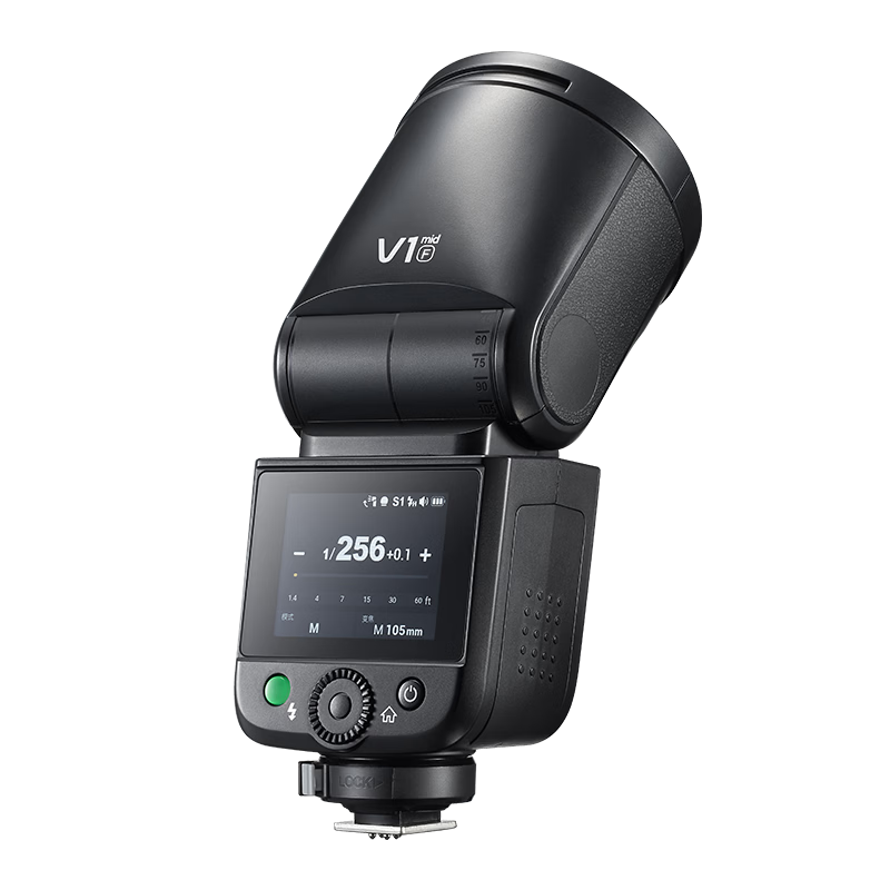Godox V1 Mid-Touchscreen On-Camera Flash High-Speed Sync TTL Lithium Battery Hot Shoe Light Portable Wedding Photography Flash [Fujifilm Version]