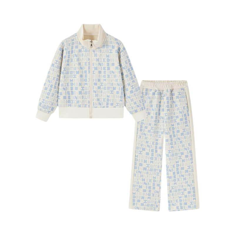 Disney Girls' Spring Autumn 2026 New Stylish Children's Sports Cardigan Top and Pants Two-Piece Set