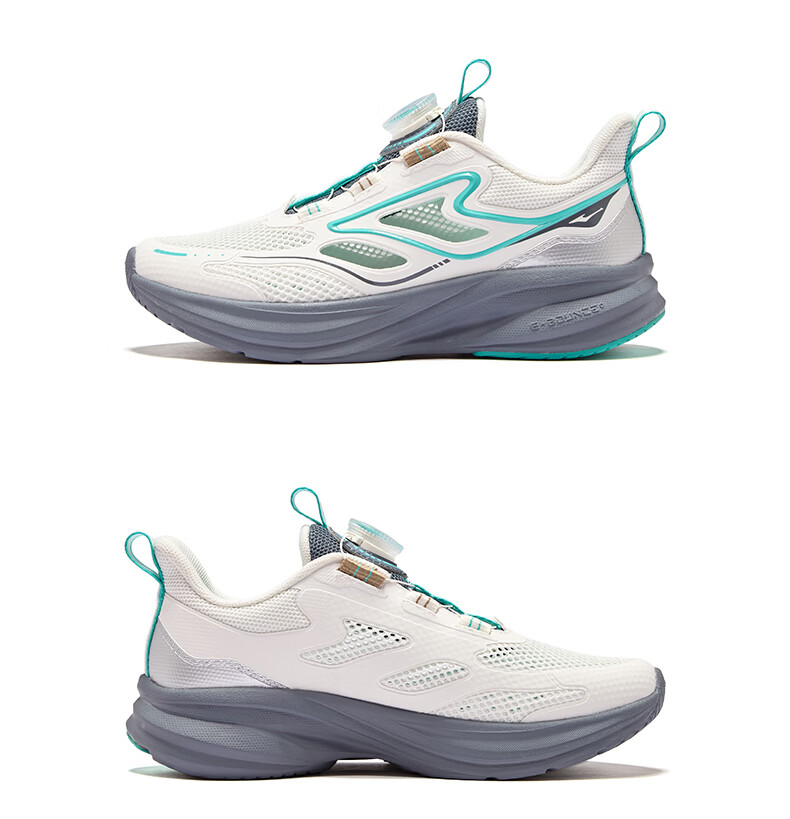 ERKE Kids Summer Sandals Boys and Girls Non-Slip Beach Frame Shoes Microcrystalline White/Silver Size 38 36