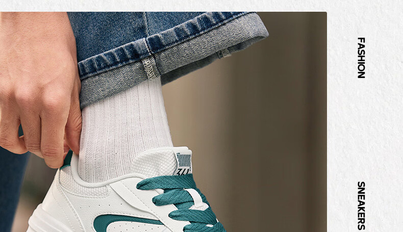361° Men's Sports Shoes Spring Summer New Retro Leather Basic White Casual Sneakers 672616619-5 8
