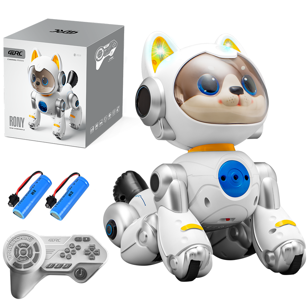 4DRC Children's Robot Dog Toy, Remote Control Car for Boys And Girls, AI Bionic Robot, Birthday Gift for Ages 1-3