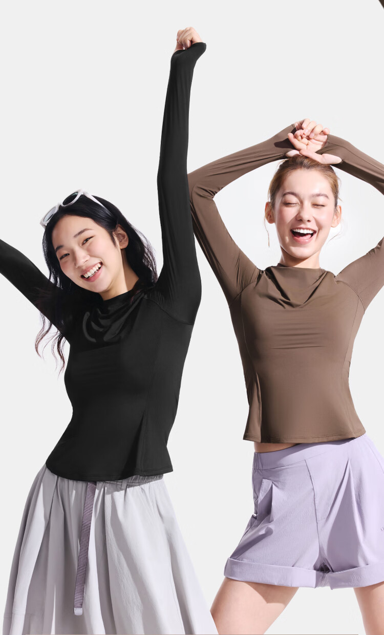Beneunder Women's Sports Sun Protection Jacket Long Sleeve Quick-Dry Breathable Base Layer Shaping Top HE018 Burgundy Purple XL 13