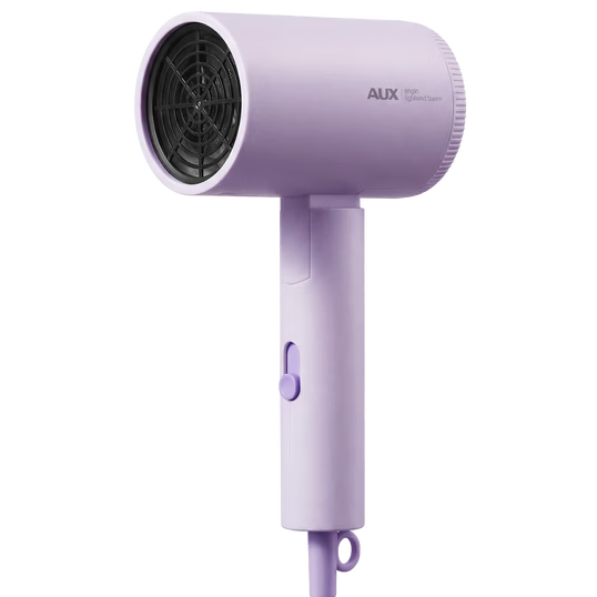 AUX Hair Dryer Home Use Quiet Blue Light Negative Ion Hair Care High Power Foldable Hairdryer Gift