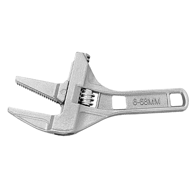 Deqi Bathroom Wrench Universal Adjustable Short Handle Wrench + 8-in-1 Sink Wrench Set (Includes PTFE Tape)