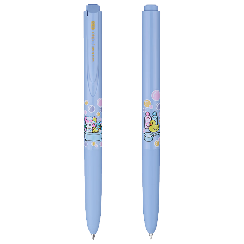 Uni Mitsubishi UMN-185NCSK Low Damping Click Black Gel Pen 0.5mm Black Ink Signature Pen Business Student Water-Based Pen Limited Edition Bubble Bath