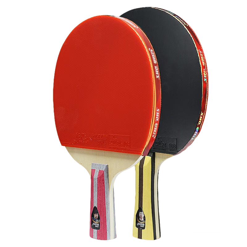 DHS Four-Star Penhold And Shakehand Pairs (Fast Delivery from Beijing Warehouse + 6 Balls + Racket Case), Table Tennis Rackets H4 Penhold And Shakehand Pairs