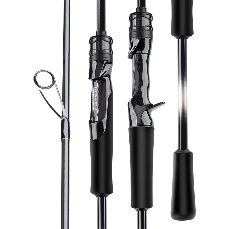 FishingFans Da Qingfeng Universal Lure Rod Ultra-Light Carbon Shore Casting Big Fish Beginner Long Cast Fishing Rod 2.58m M Straight Handle
