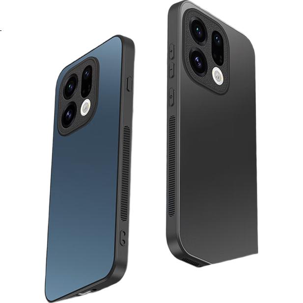 Чехол Reheat AG Matte для OPPO Find X9 - Матовый полноформатный ультратонкий противоударный чехол от отпечатков пальцев, графитовый черный