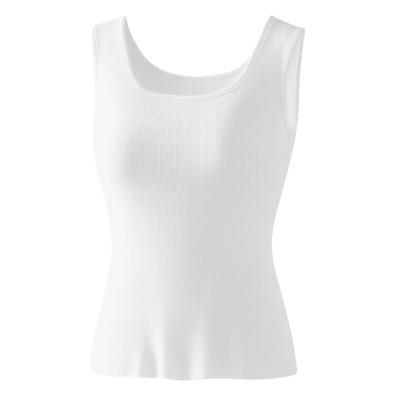 Urban Beauty Cotton Camisole Women's Slim Fit Square Neck Sleeveless Vest Four Seasons Innerwear Outerwear
