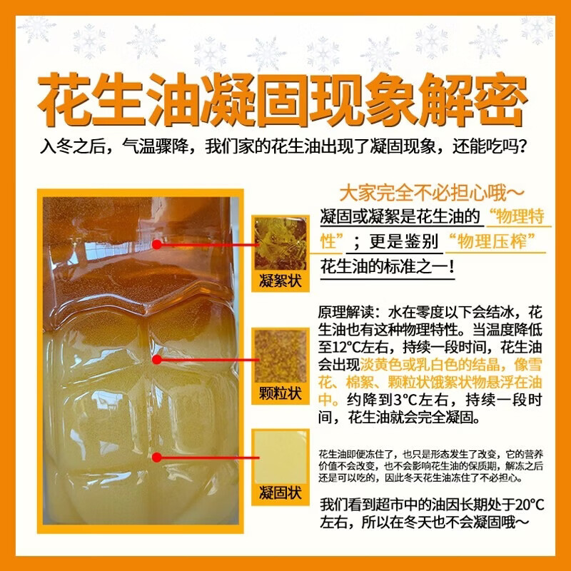 金胜鲜油坊【保真花生油】压榨一级浓香花生油6.18L 家庭实惠装囤年货